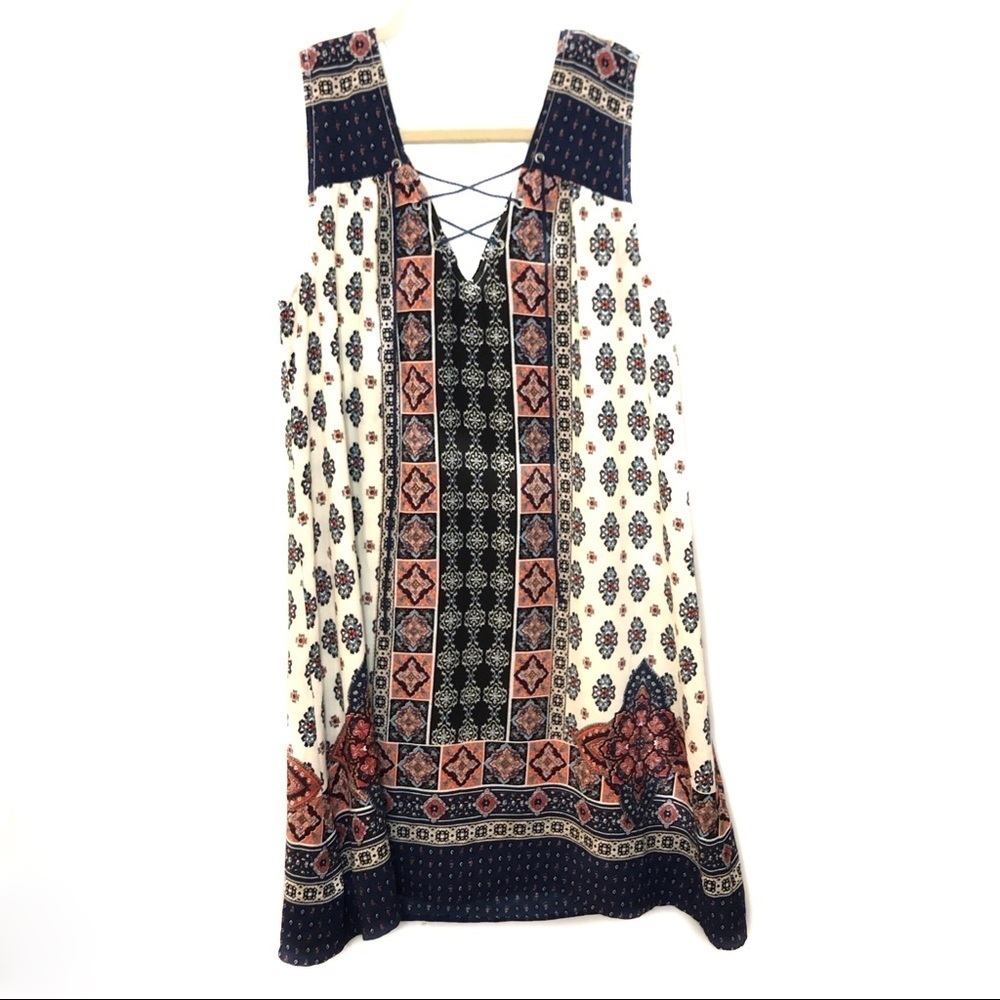 Blu Pepper Patterned Dress